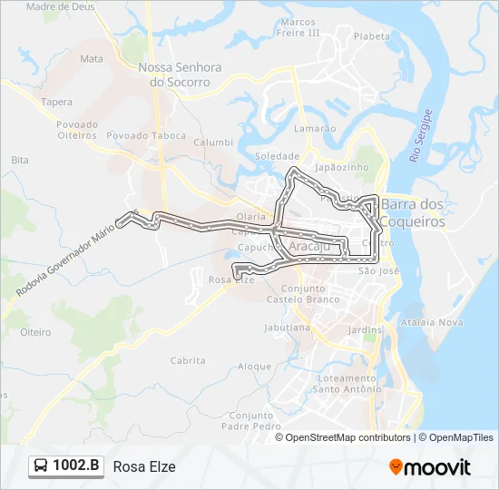 1002.B Bus Line Map