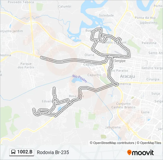 1002.B Bus Line Map