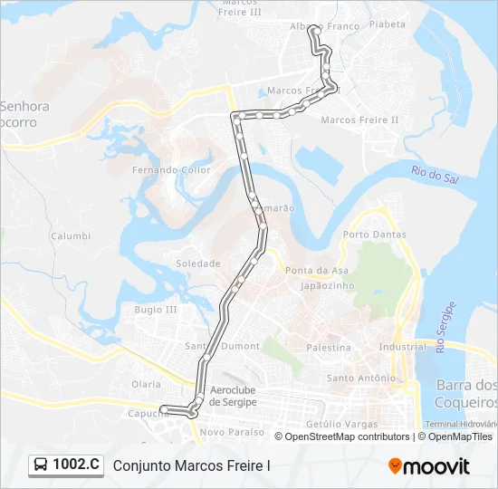1002.C Bus Line Map