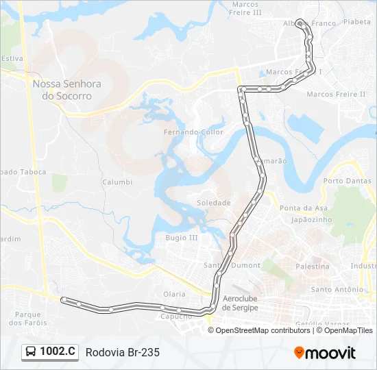 1002.C Bus Line Map