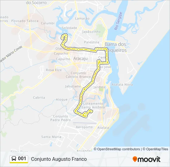 001 Bus Line Map