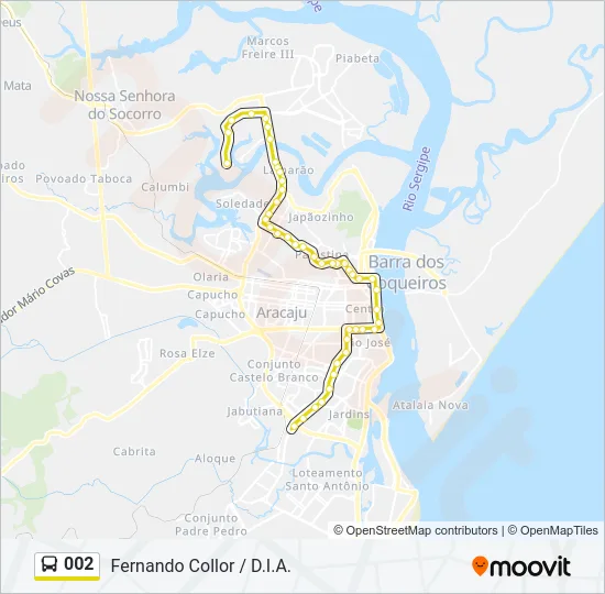 002 Bus Line Map