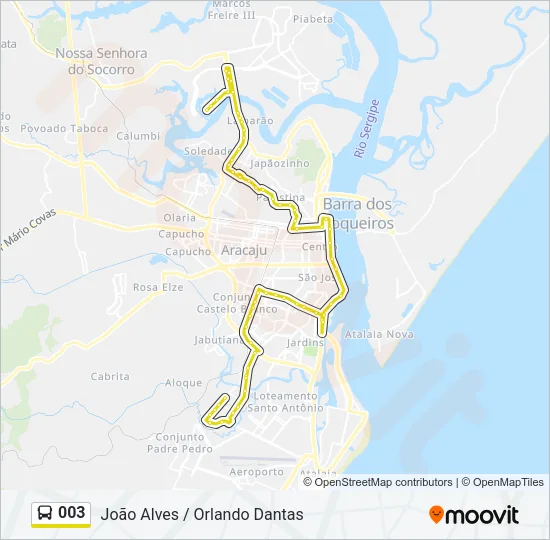 003 Bus Line Map