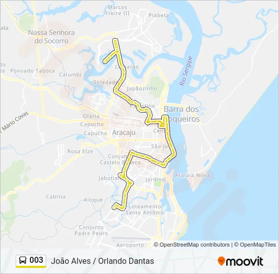 003 Bus Line Map