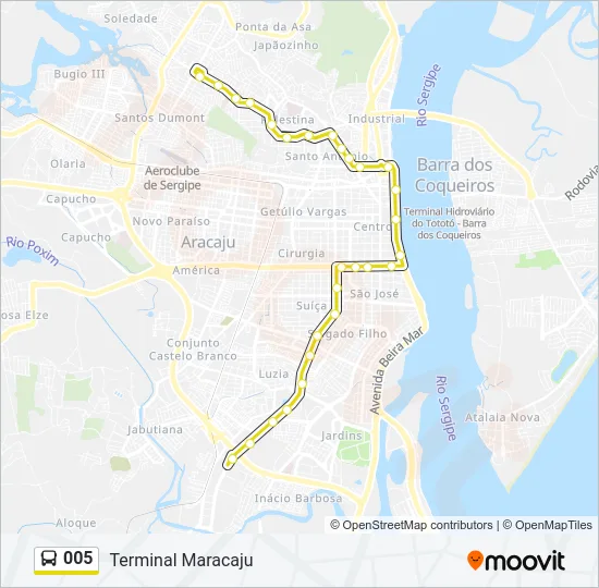 005 Bus Line Map