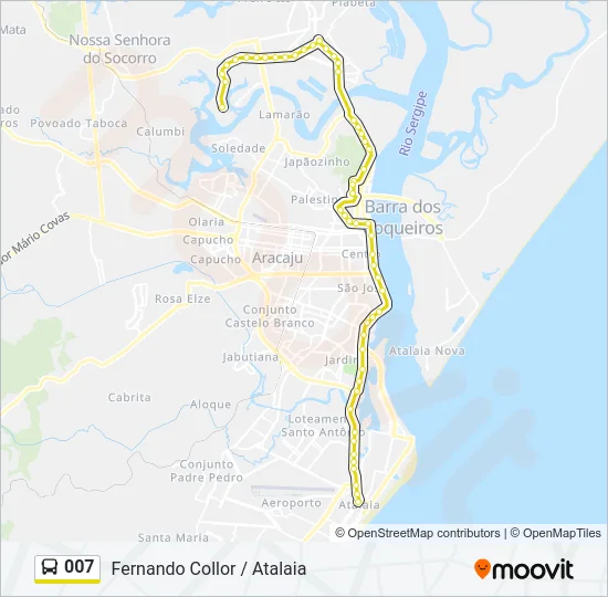007 Bus Line Map