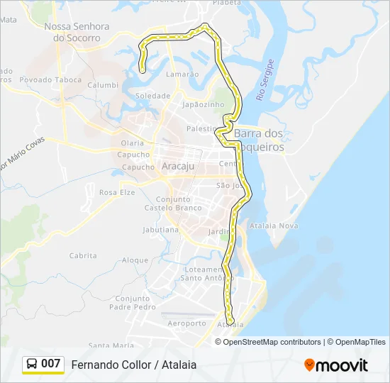 007 Bus Line Map