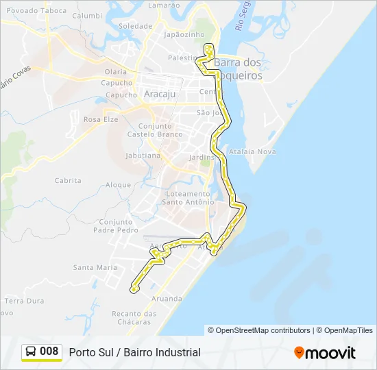 008 Bus Line Map