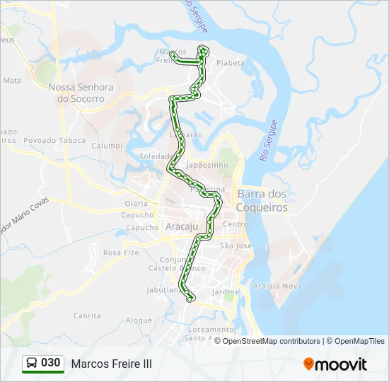 030 Bus Line Map