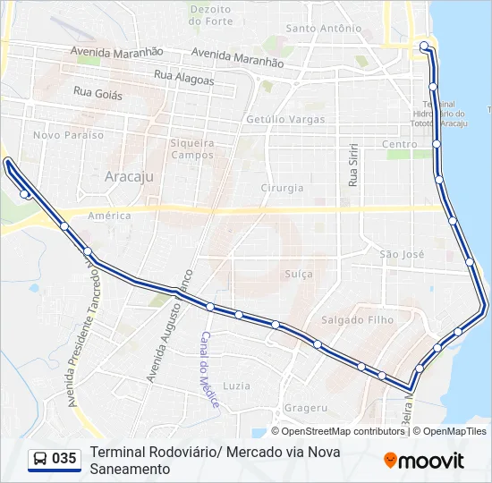 035 Bus Line Map