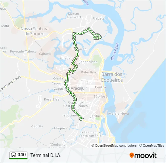 040 Bus Line Map
