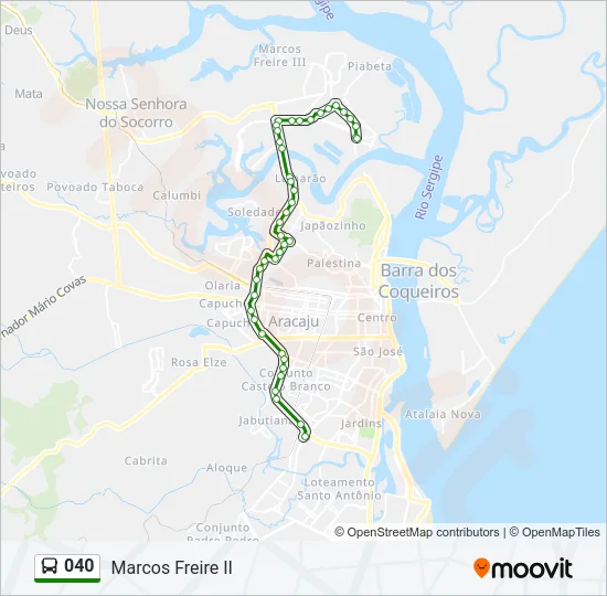 040 Bus Line Map