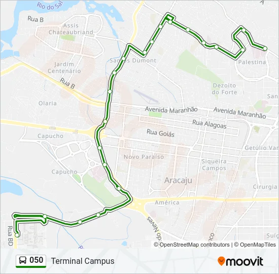 050 Bus Line Map