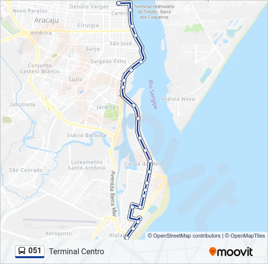 051 Bus Line Map