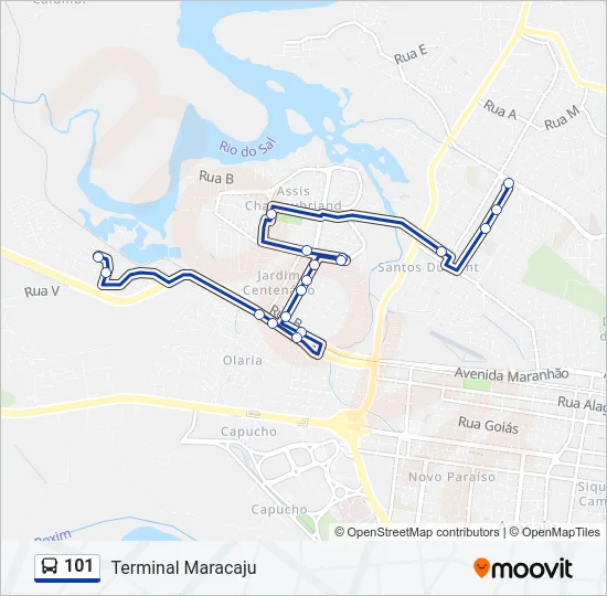 101 Bus Line Map