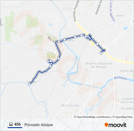 406 Bus Line Map