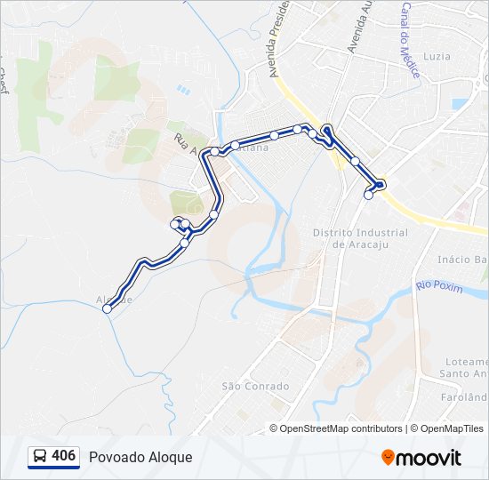 406 bus Line Map