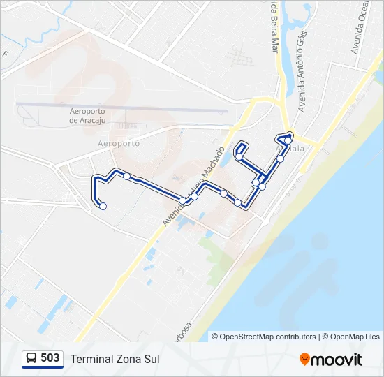 503 Bus Line Map