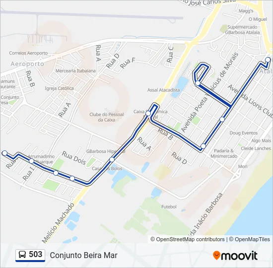 503 Bus Line Map