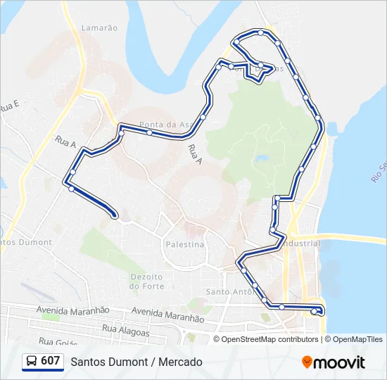 607 Bus Line Map