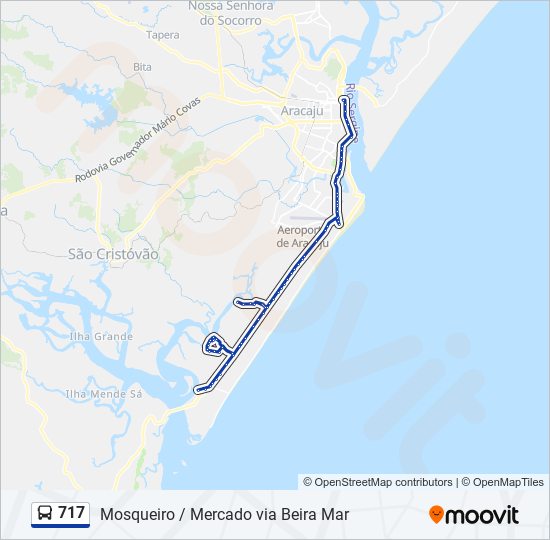 717 bus Line Map