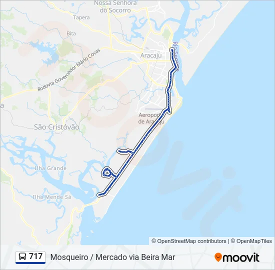 717 Bus Line Map