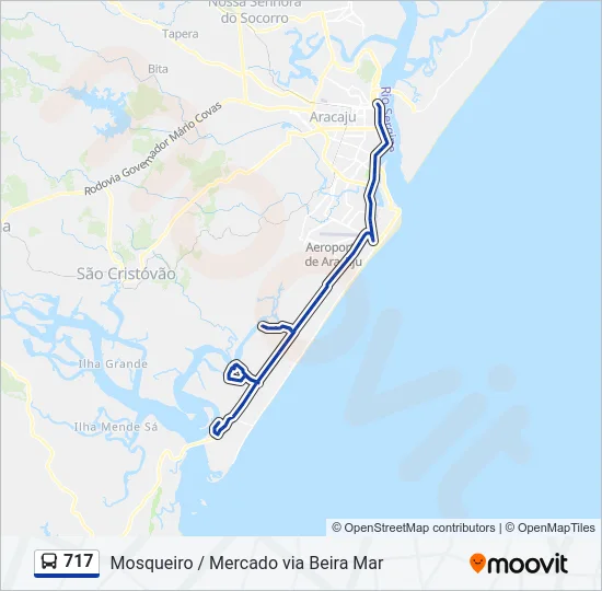 717 Bus Line Map