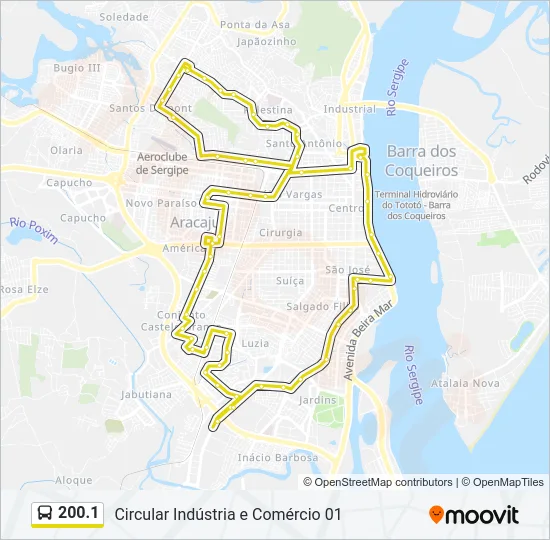 200.1 Bus Line Map