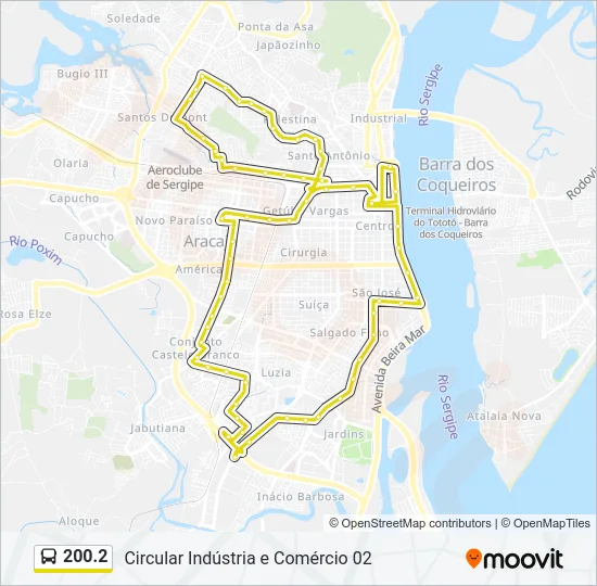 200.2 Bus Line Map