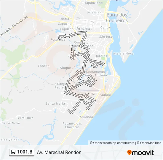 1001.B Bus Line Map
