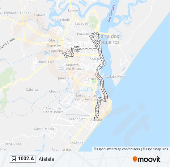 1002.A bus Line Map