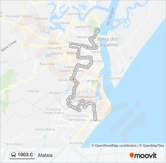 1003.C Bus Line Map