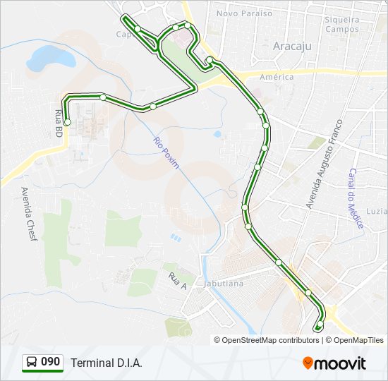 Mapa de 090 de autobús