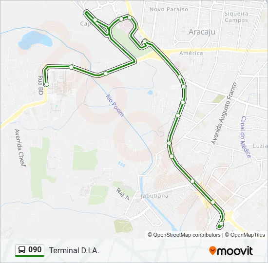 090 Bus Line Map