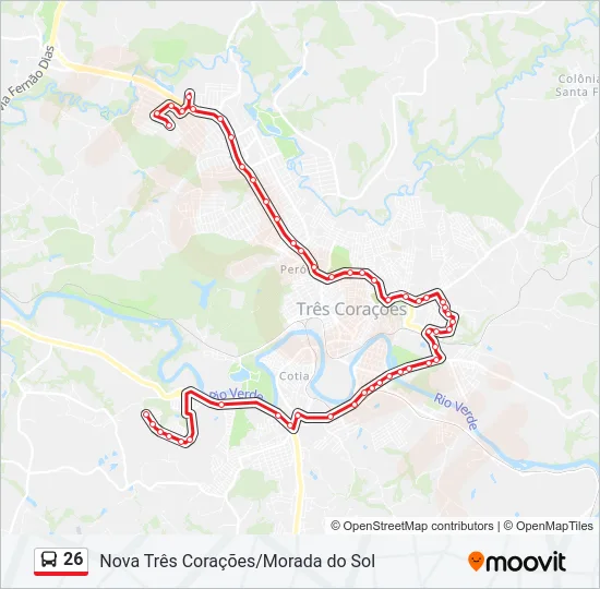 26 Bus Line Map