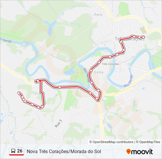 Mapa de 26 de autobús