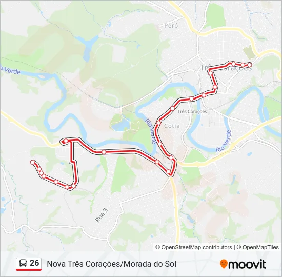 26 Bus Line Map