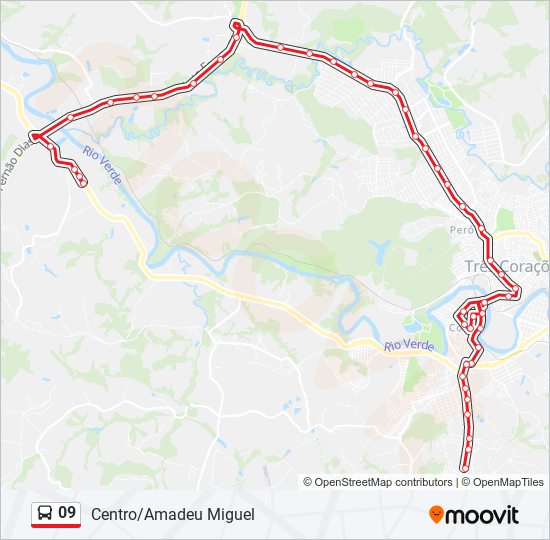 Mapa de 09 de autobús