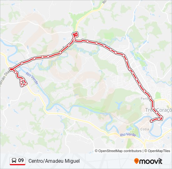 Mapa de 09 de autobús