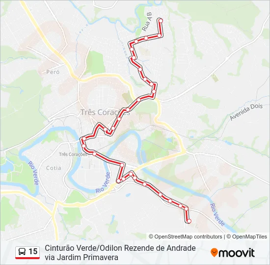 15 Bus Line Map