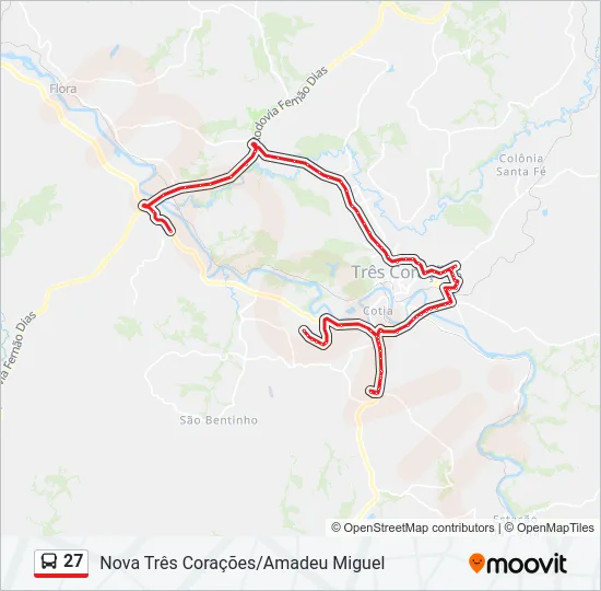 27 Bus Line Map