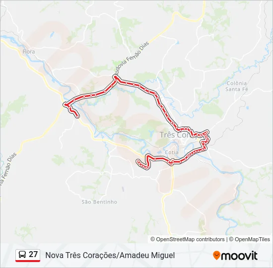 27 Bus Line Map