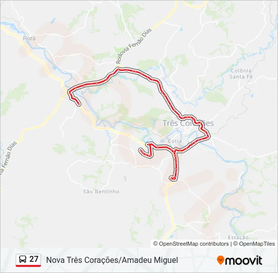 27 Bus Line Map