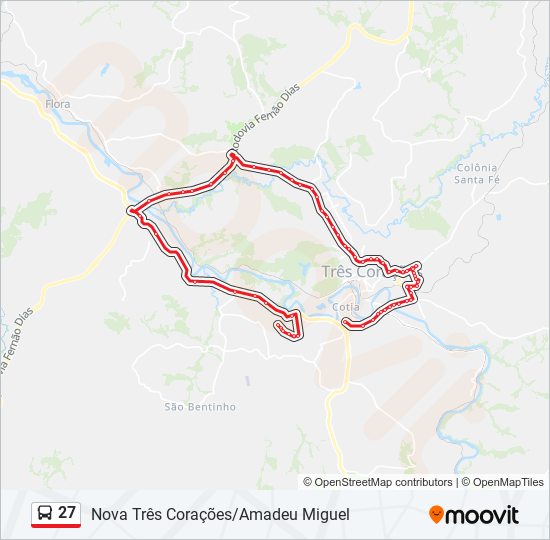 Mapa de 27 de autobús