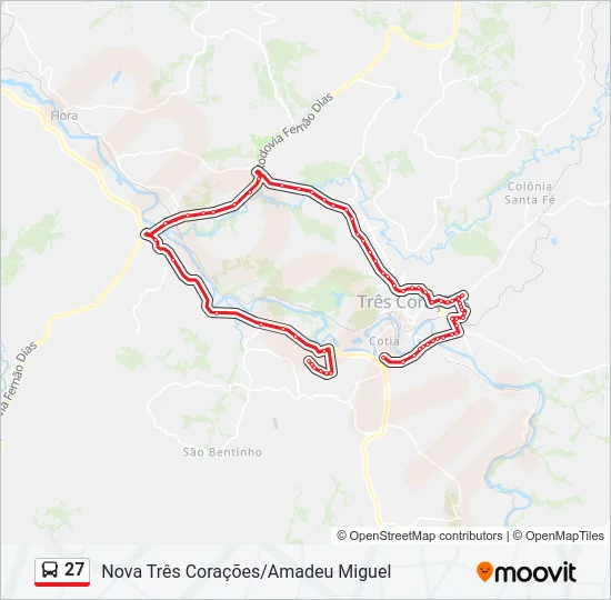 27 Bus Line Map