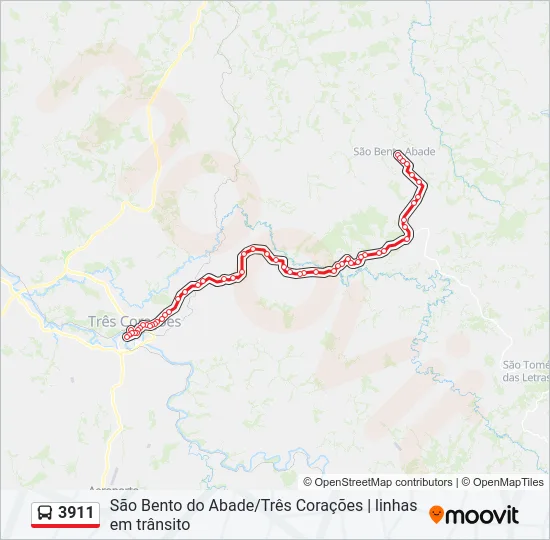 3911 Bus Line Map