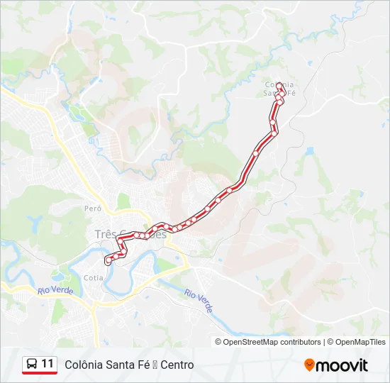 11 Bus Line Map