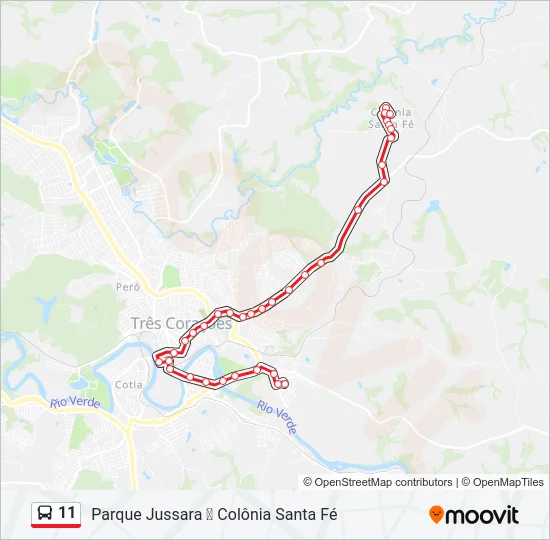 11 Bus Line Map