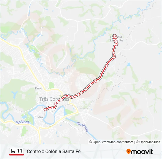 11 Bus Line Map
