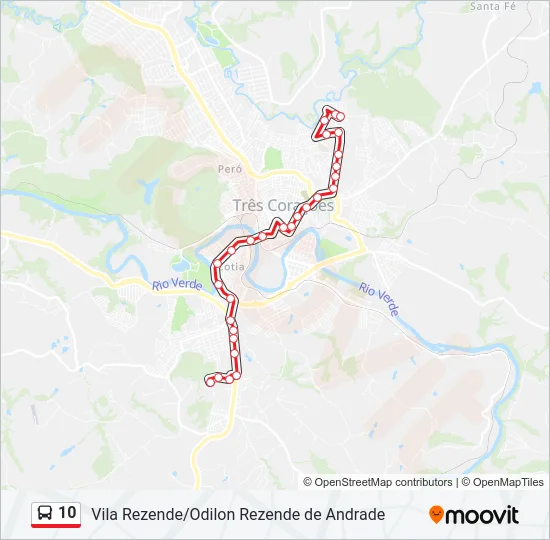 10 Bus Line Map